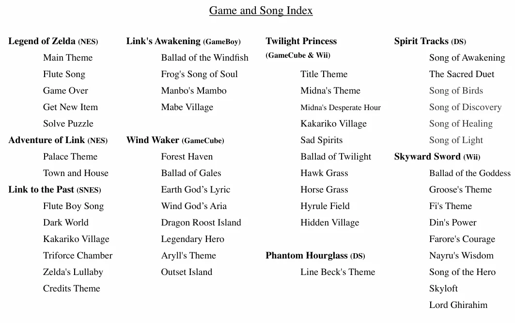 Legend of Link Songbook: Vol. 2 for 7-Hole Ocarina (PDF) - Image 2